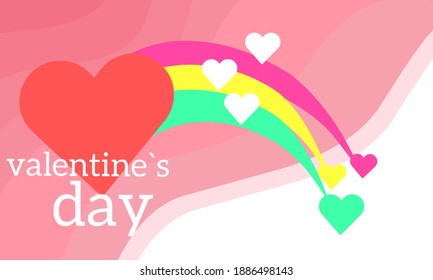 Valentine's day wallpaper background vector design good for banner,socila media ,fashion,web, decoration or etc
