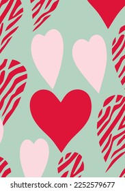 Valentine's Day Wallpapers: Romantic and Artistic Abstract Heart Backgrounds in Pink and Orange