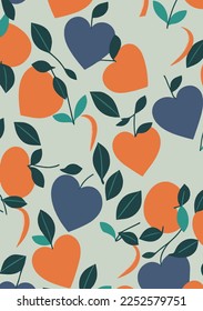 Valentine's Day Wallpapers: Romantic and Artistic Abstract Heart Backgrounds in Pink and Orange