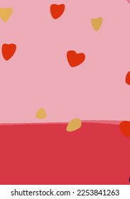 Valentine's Day Wallpapers: Romantic and Artistic Abstract Heart Backgrounds in Pink and Orange	
