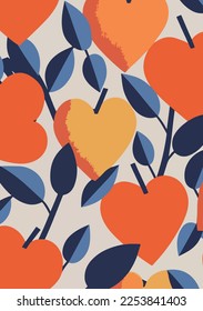 Valentine's Day Wallpapers: Romantic and Artistic Abstract Heart Backgrounds in Pink and Orange	
