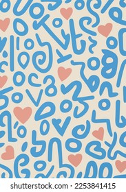 Valentine's Day Wallpapers: Romantic and Artistic Abstract Heart Backgrounds in Pink and Orange	

