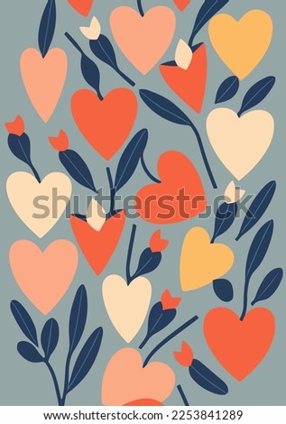 Valentine's Day Wallpapers: Romantic and Artistic Abstract Heart Backgrounds in Pink and Orange	
