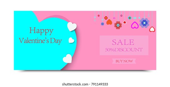 Valentine's day website banner