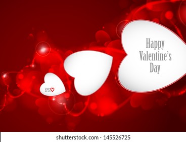 Valentine's day or Wedding background. Vector illustration. Eps 10.