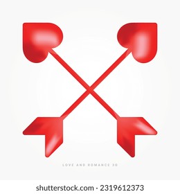Valentine's Day or wedding sign. Love concept, Happy Valentine's Day celebration,3d vector icon, gender love, wedding love, romance and relationship icon, web icon, UI icon, red, pride day, couple.