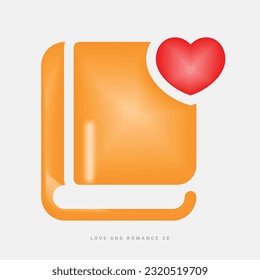 Valentine's Day or wedding sign. Love concept, Happy Valentine's Day celebration,3d vector icon, heart 3d, love, wedding love, romance and relationship icon, web icon, UI icon, red, pride day, couple.