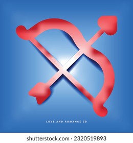 Valentine's Day or wedding sign. Love concept, Happy Valentine's Day celebration,3d vector icon, heart 3d, love, wedding love, romance and relationship icon, web icon, UI icon, red, pride day, couple.