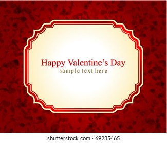 Valentine's day or Wedding vector background with hearts