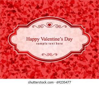 Valentine's day or Wedding vector background with hearts