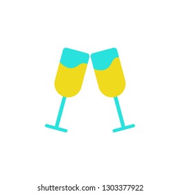 Valentines day, wine icon. Element of Web Valentine day icon for mobile concept and web apps. Detailed Valentines day, wine icon can be used for web and mobile