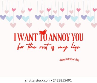 Valentine's Day wish vector design in amazing background
