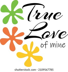 Valentines Day Wishes. Typography for print or use as poster, card, flyer or T Shirt