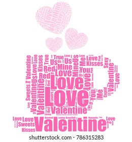 Valentine's Day word cloud design