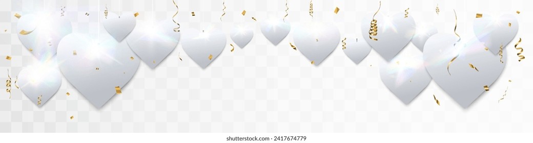Valentine's day.Love hearts template.Vector illustration.