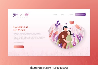 Valentine's Days Illustration Best for, ads, promotions, sales, banners, and website dating landing pages.