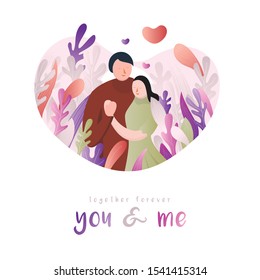 Valentine's Days Illustration Best for, ads, promotions, sales, banners, and website dating landing pages.