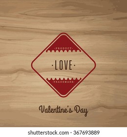 Valentine's day/Vector set vintage labels