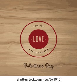 Valentine's day/Vector set vintage labels