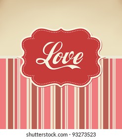 Valentines Design - Retro Love