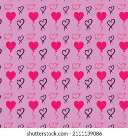 Valentine's digital paper pattern design 