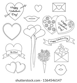 valentines digital stamps