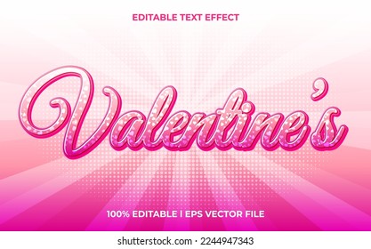 valentines editable text effect, lettering typography font style, romance 3d text for tittle
