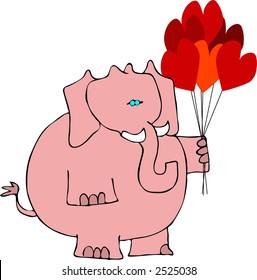 Valentines elephant