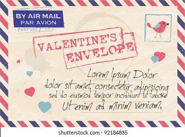 Valentines Envelope Design