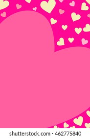 Valentines  Floating heart Vector illustration