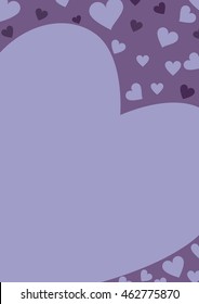 Valentines  Floating heart Vector illustration