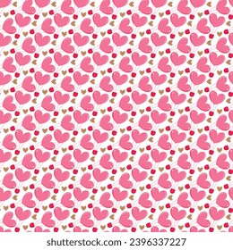 Valentines floral seamless pattern design