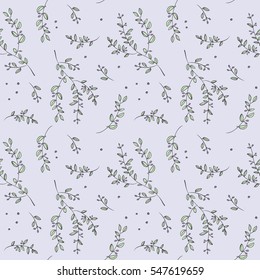 Valentine's  flowers seamless pattern 