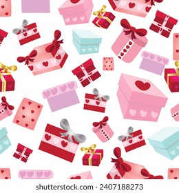 San Valentín entrega un fondo de patrón impecable.  Antecedentes de San Valentín