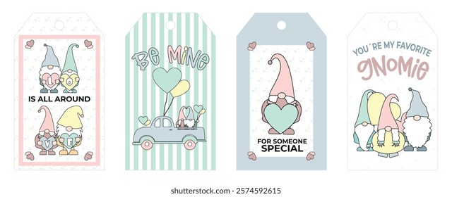 Valentine's Gnome Gift Tags – Adorable Printable Designs. Add a charming touch to your Valentine's Day gifts with these printable gnome-themed gift tags. 