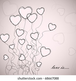 Valentines greeting card