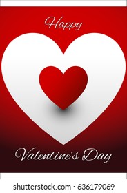 Valentines Greeting card design vector
