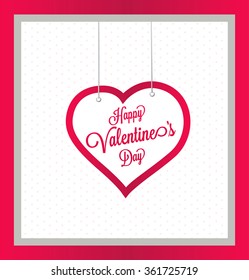Valentine's greeting card. Happy Valentine's Day