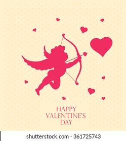 Valentine's greeting card. Happy Valentine's Day