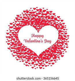 Valentine's greeting card. Happy Valentine's Day