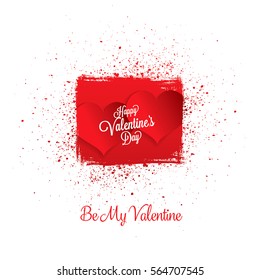 Valentine's greeting card. Happy Valentine's Day