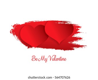 Valentine's greeting card. Happy Valentine's Day