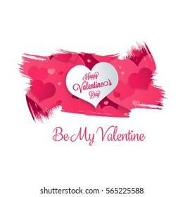 Valentine's greeting card. Happy Valentine's Day