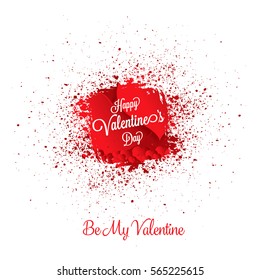 Valentine's greeting card. Happy Valentine's Day