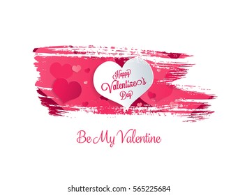 Valentine's greeting card. Happy Valentine's Day