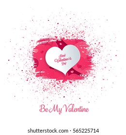 Valentine's greeting card. Happy Valentine's Day