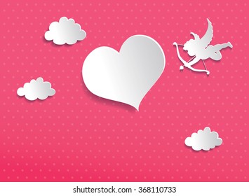 Valentine's greeting card template