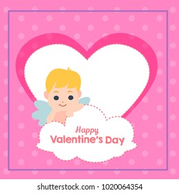 Valentines greeting card vector