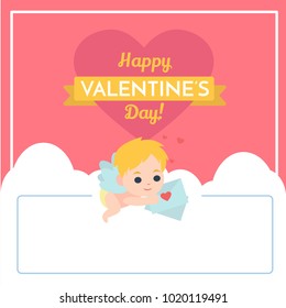 Valentines greeting card vector