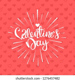 Tarjeta de felicitación de San Valentín. Ilustración del vector